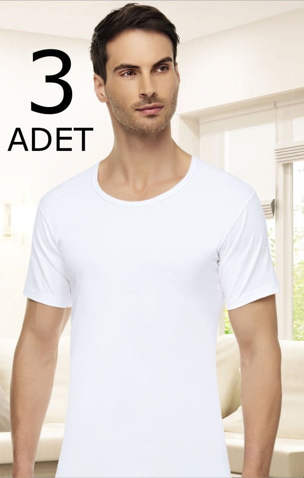 Tutku Elit 1002 Penye Erkek Bisiklet Yaka Fanila 3 lü