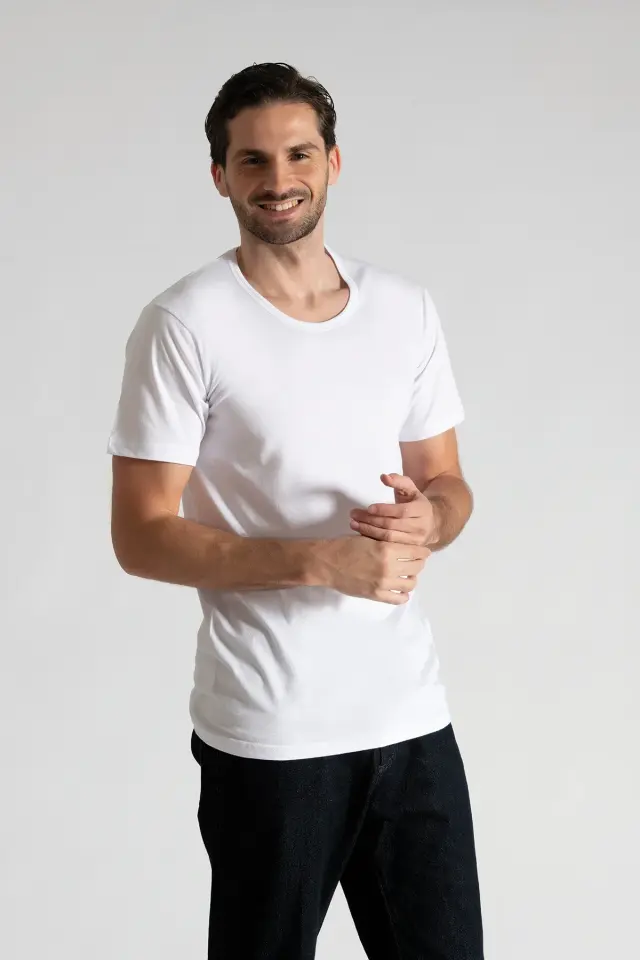 Tutku Elit 1002 Penye Erkek Bisiklet Yaka Fanila 3 lü