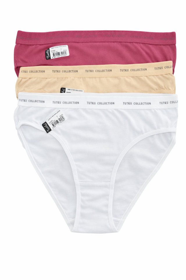 Tutku 599 Perla Kadın Bikini Külot 3 lü Paket
