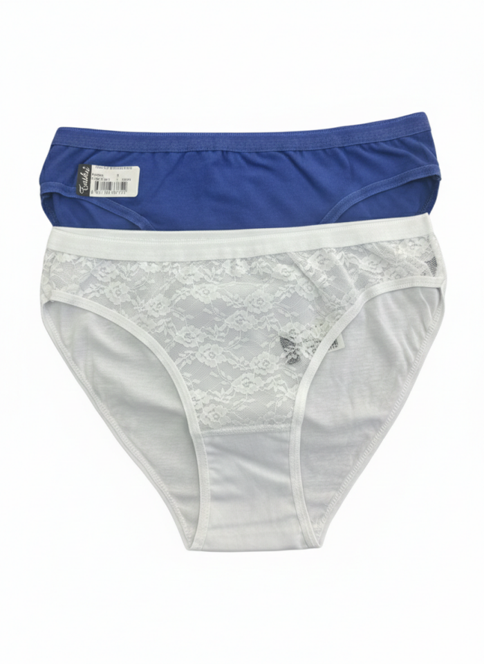 Tutku 550-1 Nika Tüllü Kadın Bikini Külot 3 lü Paket