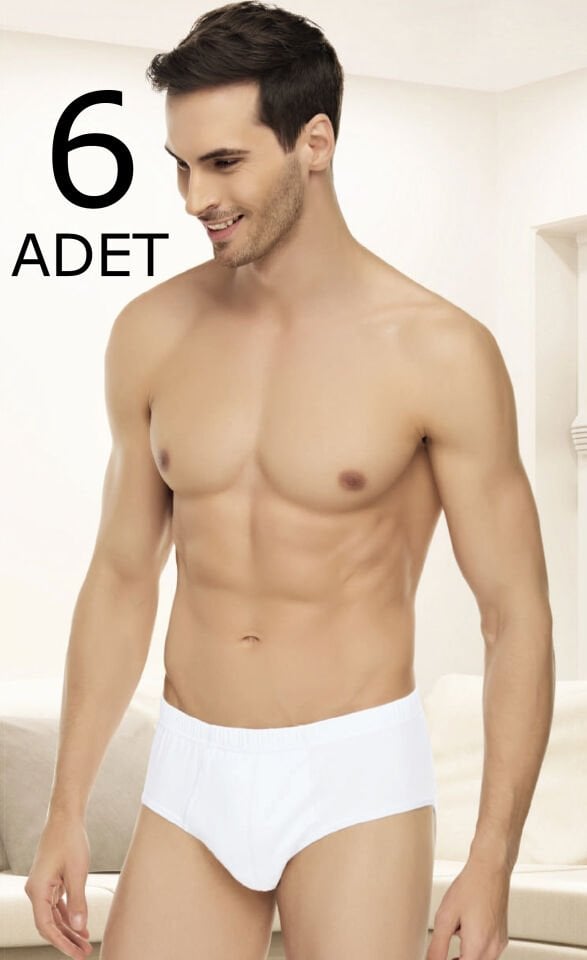 Tutku Elit 1071 Penye Erkek Slip Kom 6 lı