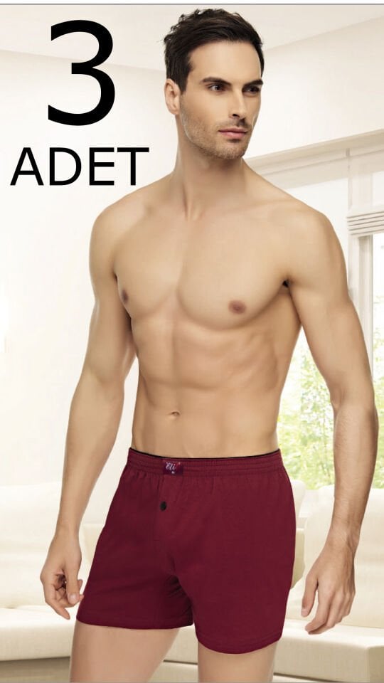 Tutku Elit 1101 Havlu Bel Penye Erkek Boxer 3 lü
