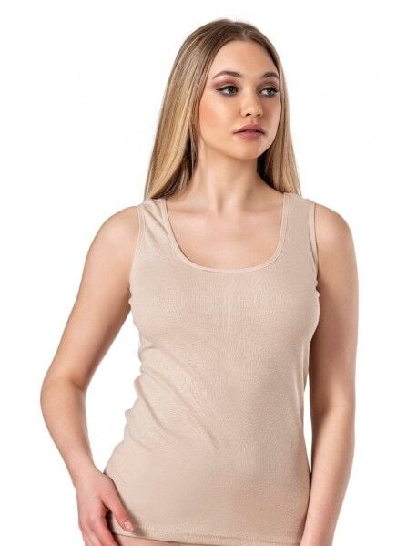 Tutku Ten Geniş Askılı Kadın Düz  Atlet