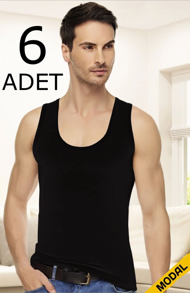 Tutku Elit 1201 Elastan Modal Erkek Atlet 6 lı Paket